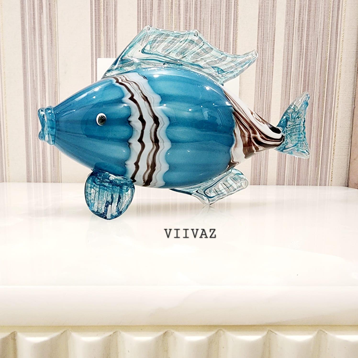 Murano Glass Fish Sculpture Style 13